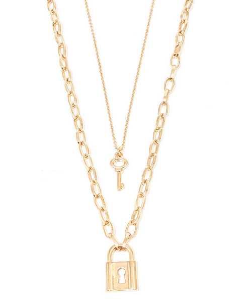 Lock & Key Layered Necklace