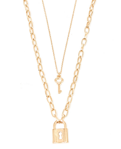 Lock & Key Layered Necklace