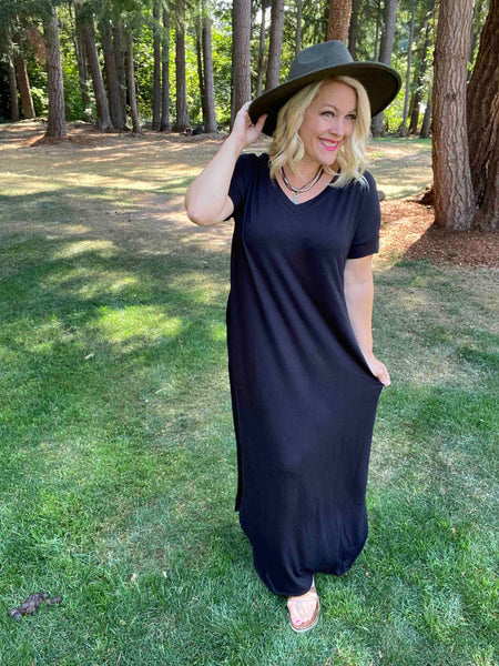 Short Sleeve Maxi Dress