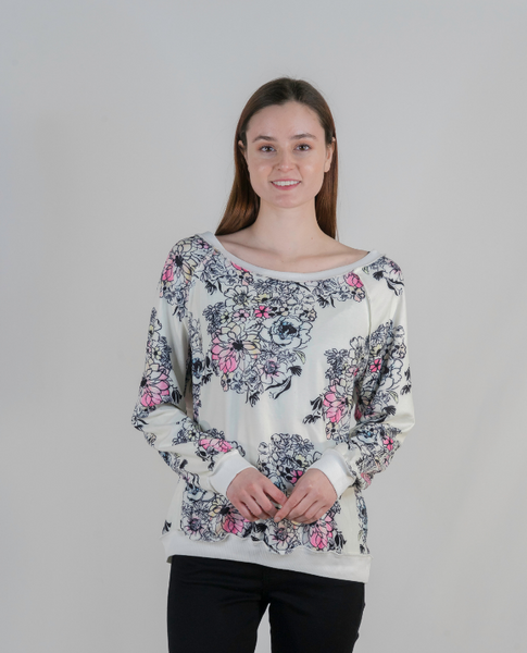 Doodled Daisy Lightweight Sweatshirt