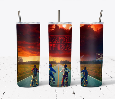 Stranger Things Bikes Tumbler