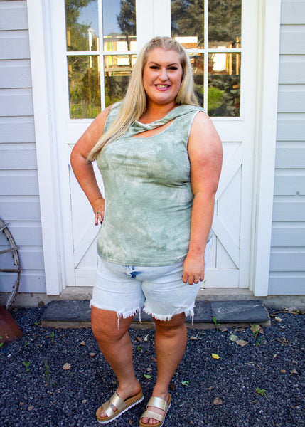 EMERALD TIE DYE TOP