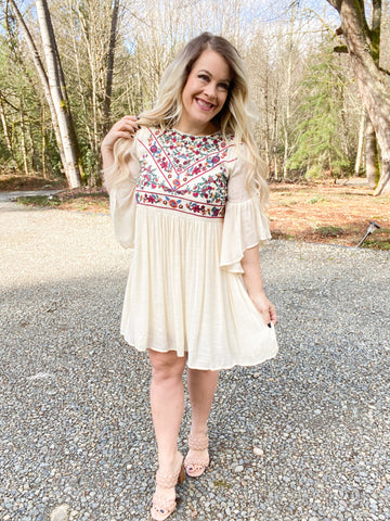 The Charlotte Embroidered Dress