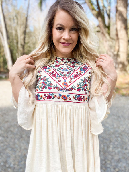 The Charlotte Embroidered Dress