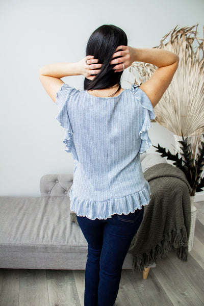 SADIE RUFFLE TOP