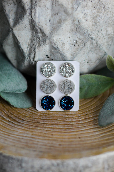 Overcast Triple Earring Set