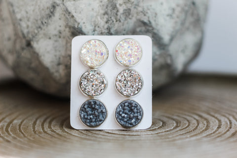 Triple Earring Set - Stormy Monday