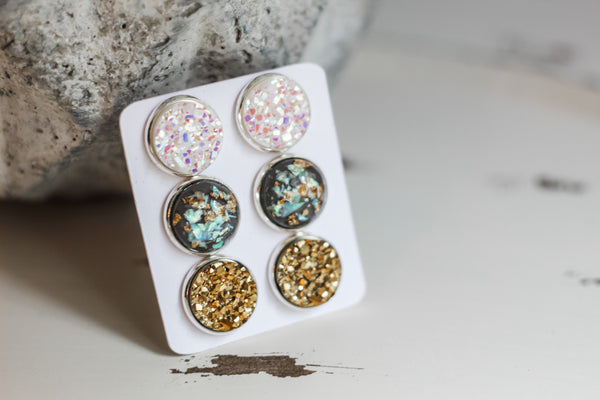 Triple Earring Set - Gold Rush